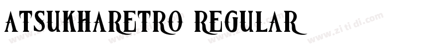 AtsukhaRetro Regular字体转换